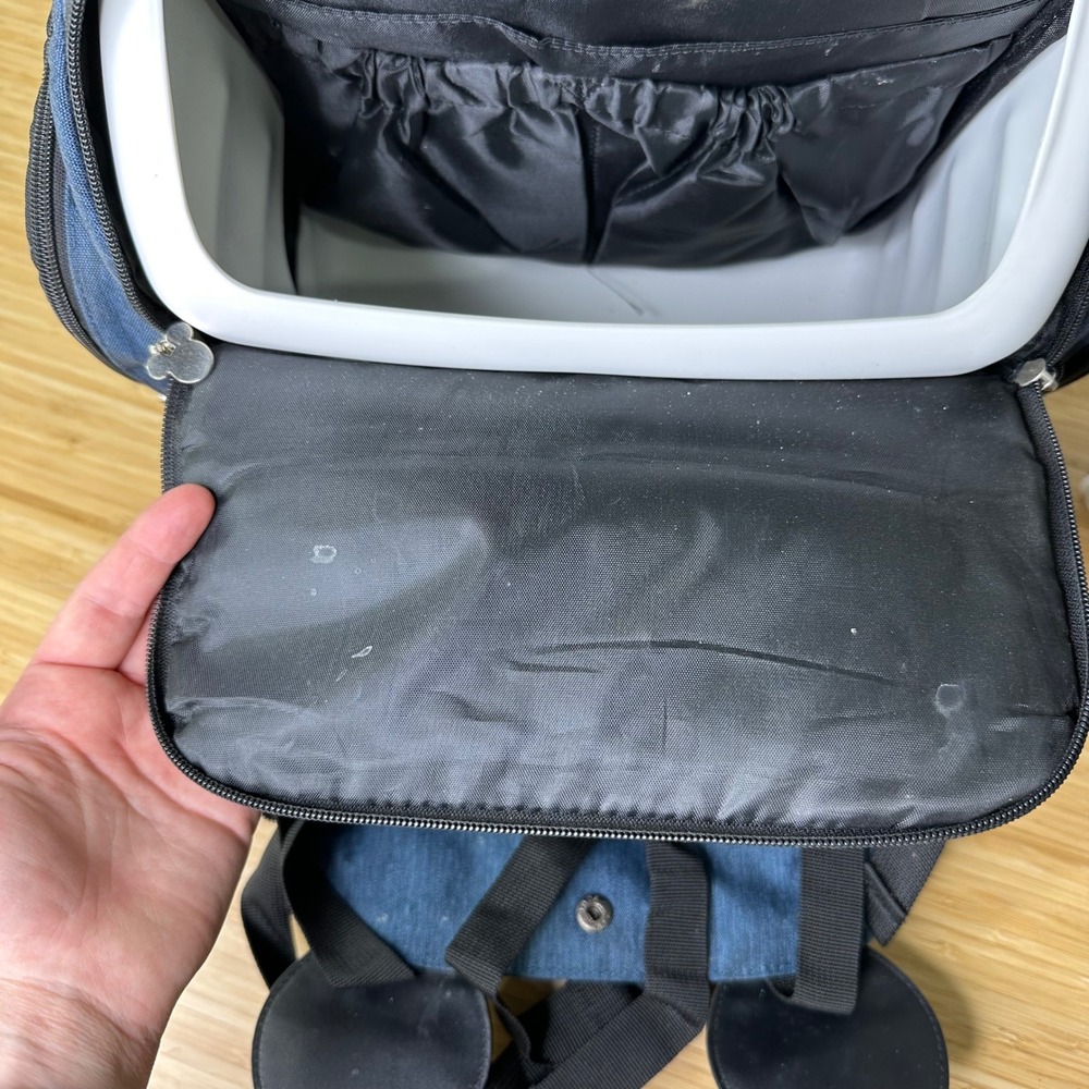 Disney Mickey Mouse 2 in 1 Diaper Bag Booster Seat Backpack Kids Travel‎ Bag - Picture 10 of 16